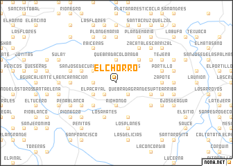 map of El Chorro