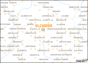 map of El Chorro