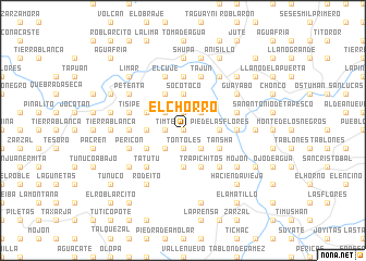 map of El Chorro