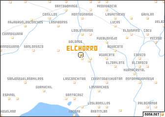 map of El Chorro