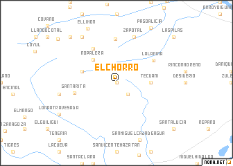 map of El Chorro