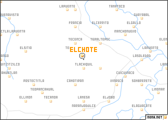 map of El Chote