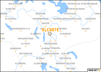 map of El Chote