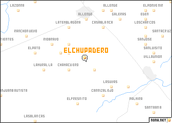 map of El Chupadero
