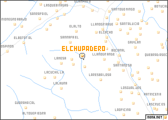 map of El Chupadero