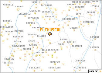 map of El Chuscal