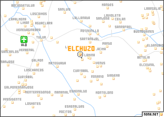 map of El Chuzo