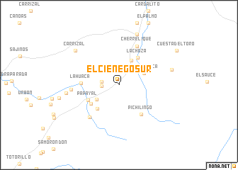 map of El Ciénego Sur