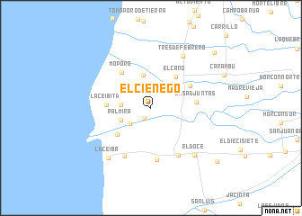 map of El Ciénego