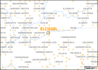 map of El Cigual