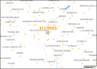 map of El Ciprés