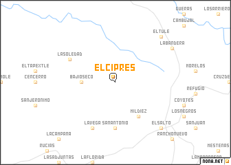 map of El Ciprés