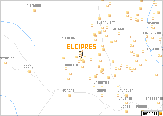 map of El Ciprés