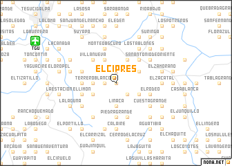 map of El Ciprés