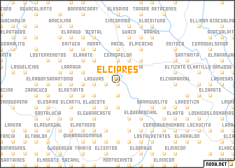 map of El Ciprés