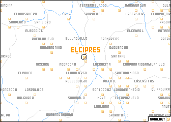 map of El Ciprés