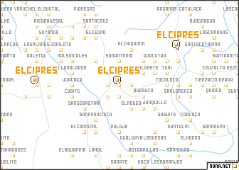 map of El Ciprés