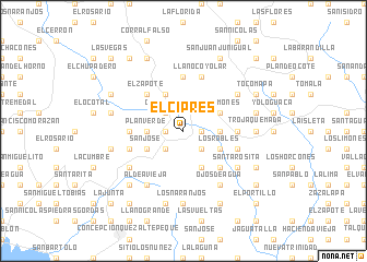 map of El Ciprés