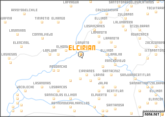 map of El Cirián