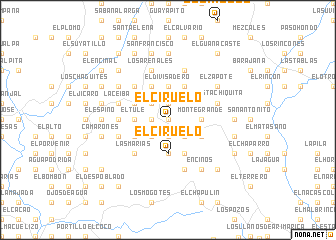 map of El Ciruelo