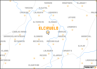 map of El Ciruelo