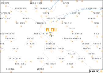 map of Elciu