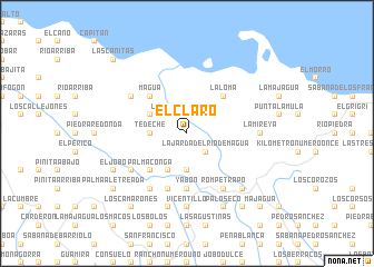 map of El Claro
