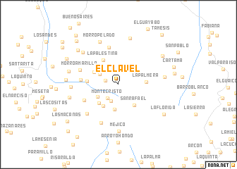 map of El Clavel