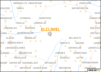 map of El Clavel