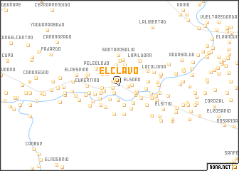 map of El Clavo