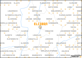 map of El Cobán