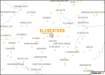 map of El Cocotero