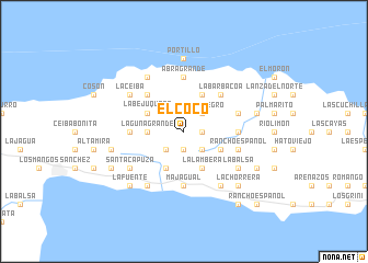 map of El Coco