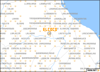 map of El Coco