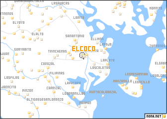 map of El Coco