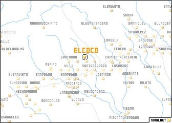 map of El Coco