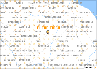 map of El Codicioso