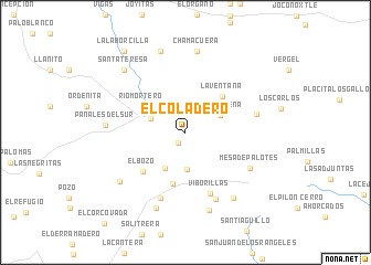 map of El Coladero