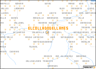 map of El Collado de Llames