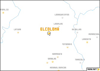 map of El Coloma