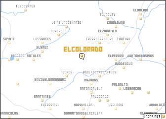 map of El Colorado