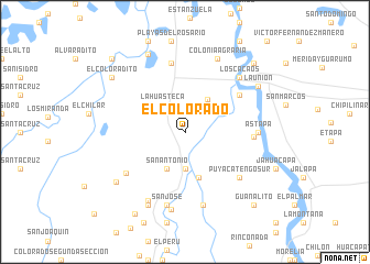 map of El Colorado