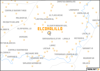 map of El Comalillo