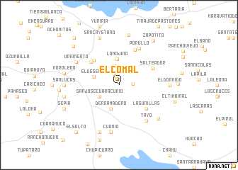 map of El Comal