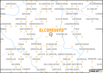 map of El Comedero