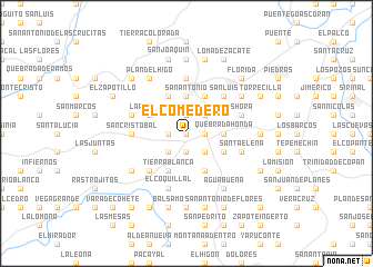 map of El Comedero