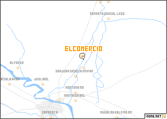 map of El Comercio