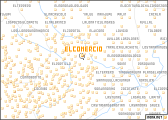 map of El Comercio