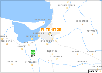 map of El Comitán