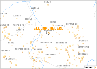 map of El Componedero